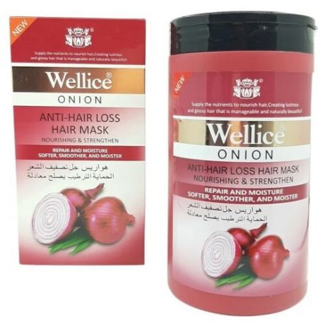 Wellice, Маска для волос Onion Anti Hair Loss против выпадения волос с Луком, 1000 мл