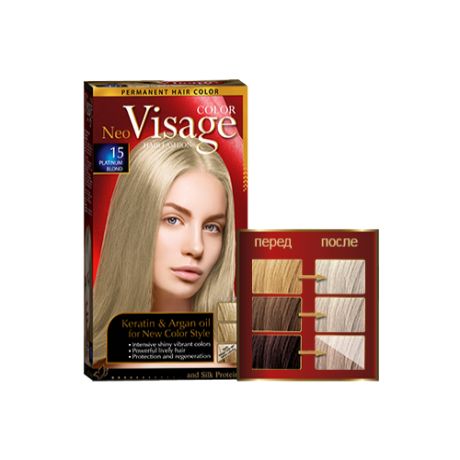 COLOR Visage Стойкая крем-краска для волос, 36 Баклажан / Aubergine, 50 мл