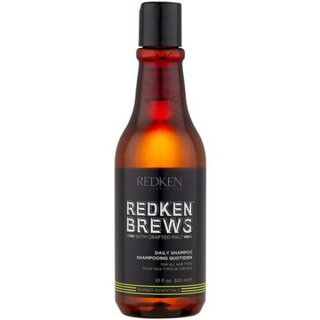 Redken Brews Daily Shampoo - Шампунь для ежедневного ухода за волосами и кожей головы, 300 мл