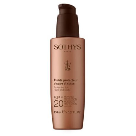 Sothys Protecting Sun Care: Молочко с SPF20 для лица и тела (Protective Fluid Face And Body SPF20 Moderate Protection UVA/UVB), 150 мл