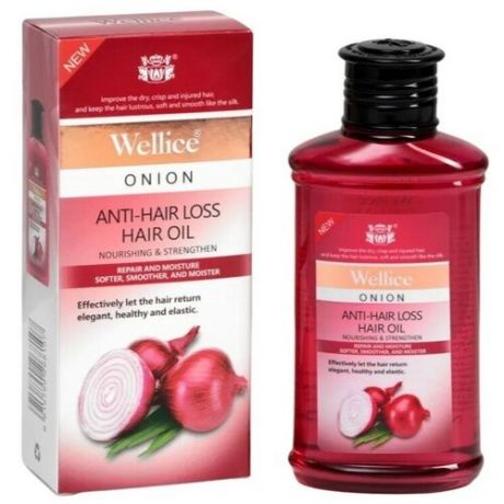 Wellice, Масло для волос Onion Anti Hair Loss, Укрепляющее против выпадения волос с Луком, 150 мл