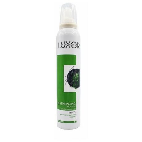 LUXOR Professional Реконструирующий мусс для поврежденных волос, мгновенное восстановление, с кератином и коллагеном, 200 ml