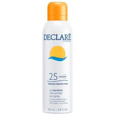Солнцезащитный спрей SPF 25 с омолаживающим действием DECLARE Sun Sensitive Anti-Wrinkle Sun Spray SPF 25