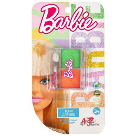 Детская декоративная косметика для девочек Barbie. Тени для век "Тон теплый". Набор детской косметики