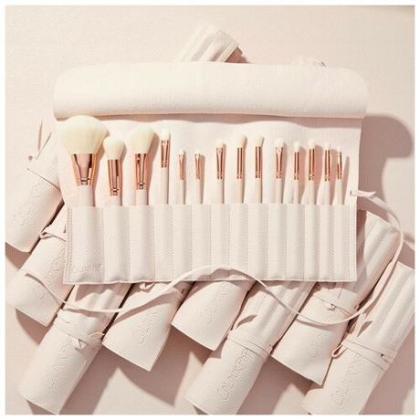 Набор из 14 кистей для макияжа ColourPop + чехол - Ultimate Brush Roll
