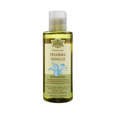 Greenpharma, фармаваниль Гидрофильное масло для умывания с гиалуроновой кислотой и экстрактом ванили для комбинированной кожи лица (флакон 150 мл )
