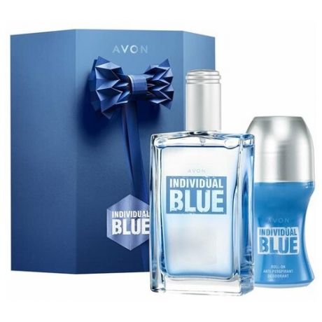 Парфюмерно-косметический набор "Individual Blue для него" AVON в подарочной упаковке