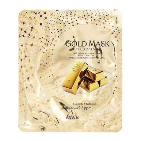 Esfolio Маска тканевая с коллоидным золотом Gold Essence, 25 мл