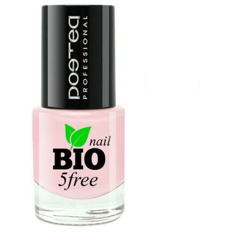 Poetea Лак для ногтей BIO 5 Free, 8 мл, пастельный розовый