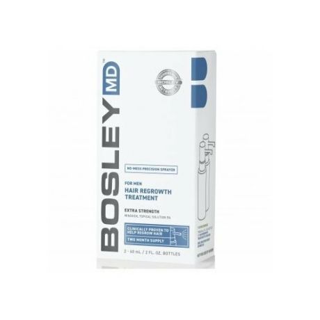 Bosley MD усилитель роста волос для мужчин 5% (спрей)/For Men Hair Regrowth Treatment 5% Spray 60 ml x 2 60 мл*2