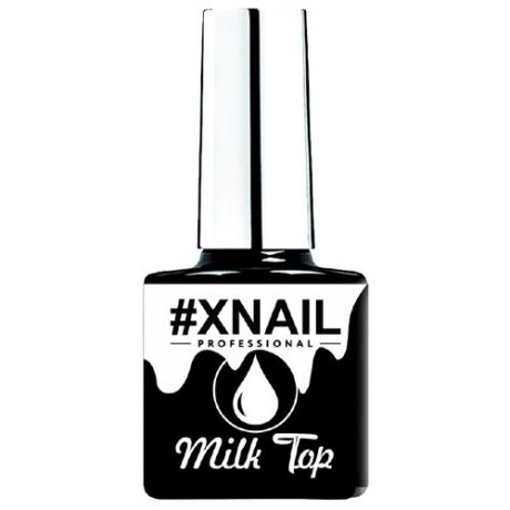 XNAIL Professional Верхнее покрытие Milk Top No Wipe, молочный, 10 мл