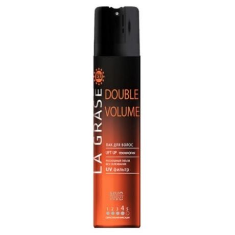 La Grase Лак для волос Double Volume, экстрасильная фиксация, 75 мл