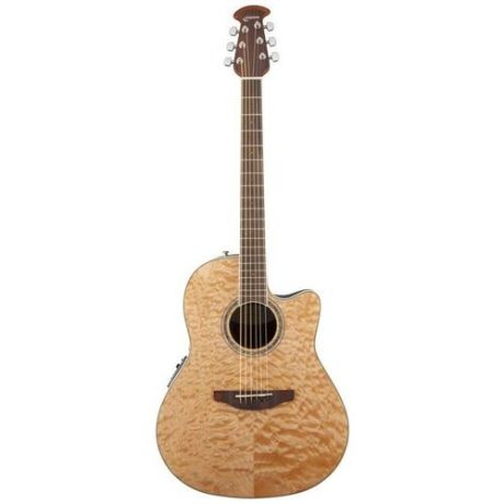 OVATION CS24P-4Q Celebrity Standard Plus Mid Cutaway Natural Quilt Maple электроакустическая гитара