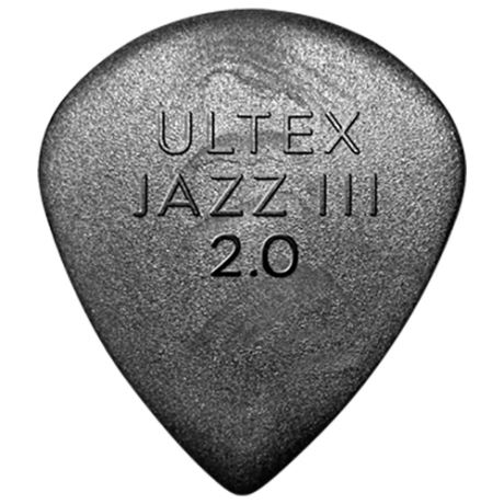 427R2.0 Ultex Jazz III Медиаторы 24шт, толщина 2,00мм, Dunlop