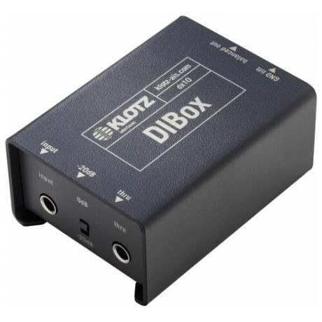 DX10 DI- box Преобразователь сигнала для гитары, директбокс, пассивный, Klotz