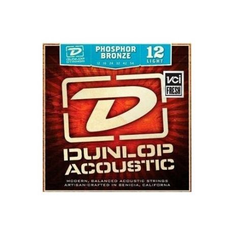 Dunlop 80/20 Bronze DAB1254 струны для акустической гитары 12-54