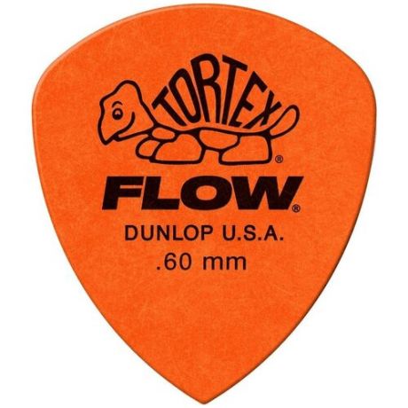 558P.60 Tortex Flow Медиаторы 12шт, толщина 0.60мм, Dunlop