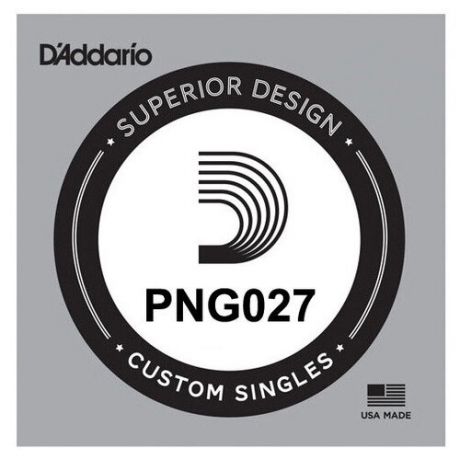 PNG027 XL Pure Nickel Отдельная струна для электрогитары, никель, .027, D'Addario