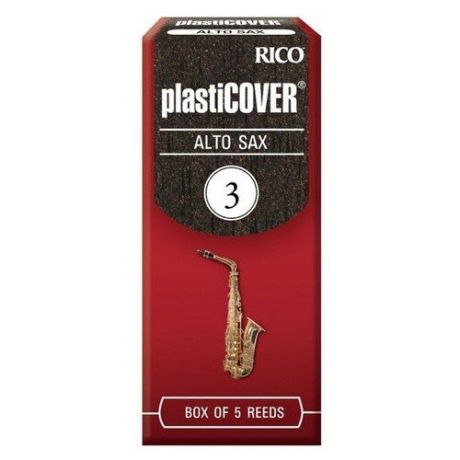 Rico RRP05ASX250 Plasticover Alto Sax #2.5, 5 BX трости для альт саксофона, размер 3, 5 шт.
