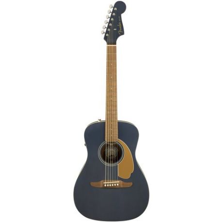 Fender Malibu Player Midnight Satin электроакустическая гитара, цвет темно-синий