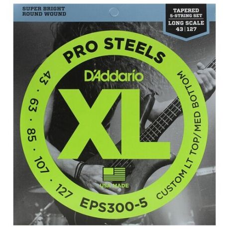 Струны для бас-гитары DAddario EPS300-5