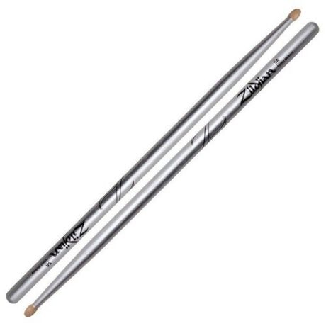 Zildjian Z5ACS 5A Chroma Silver (Metallic Paint) барабанные палочки, цвет серебристый металлик