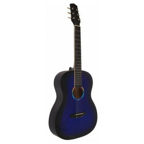 Гитара акустическая "Н-513" 6-струнная, художественная отделка, синяя