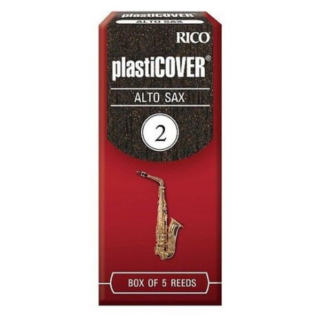 Rico RRP05ASX200 Plasticover Alto #2 5 BX трости для альт саксофона, размер 2.5, 5 шт