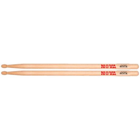 VIC FIRTH NRock барабанные палочки ROCK с деревянным наконечником, материал орех, длина 16 5/8", д