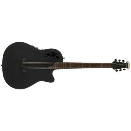 OVATION DS778TX-5 Elite T Mid Cutaway D-Scale Black Textured электроакустическая гитара