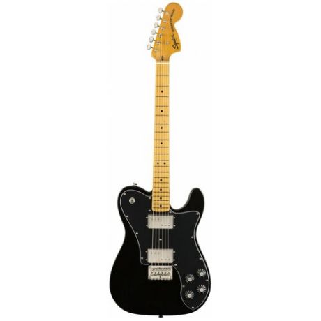 Fender Squier SQ CV 70s Tele DLX MN BLK электрогитара, цвет черный