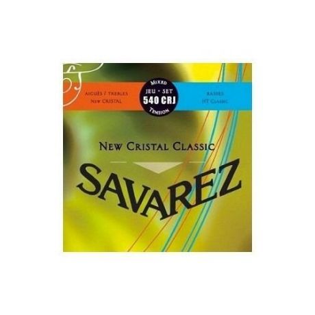 Savarez 540CRJ New Cristal Classic Red / Blue medium-high tension струны для классической гитары, нейлон