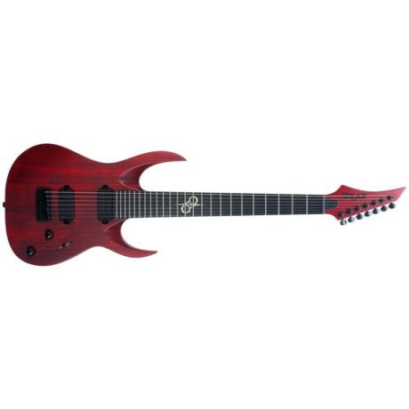Solar Guitars A2.7TBR SK 7-струнная электрогитара, цвет красный