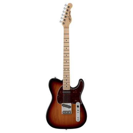 G&L FD ASAT Classic 3-Tone Sunburst MP электрогитара с чехлом, цвет 3-х цветный санберст