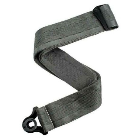 Planet Waves 50BAL09 50mm Metal Grey ремень гитарный нейлоновый, цвет серый металлик, система крепления Auto Lock