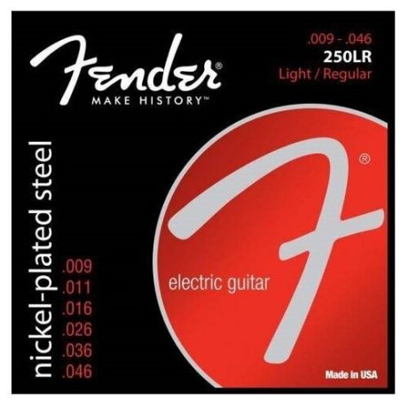 FENDER STRINGS NEW SUPER 250LR NPS BALL END 9-46 струны для электрогитары, стальные с никелевым покрытием