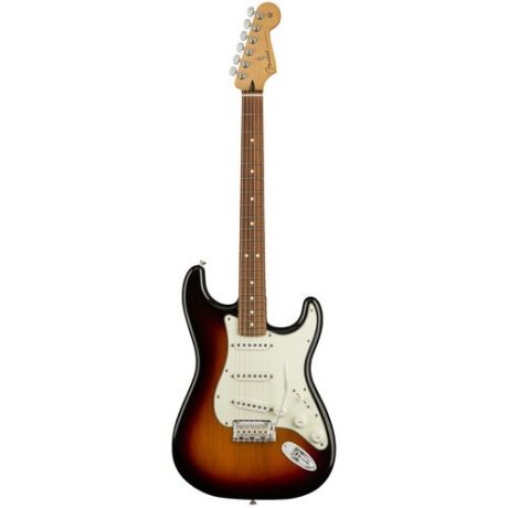 Fender Player Strat PF 3TS электрогитара, цвет трехцветный санберст