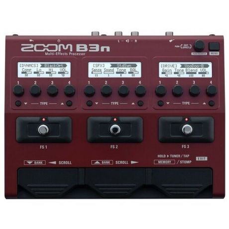Педаль эффектов/примочка для бас гитары Zoom B3n