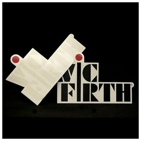 VIC FIRTH Наклейка с логотипом Vic Firth белая