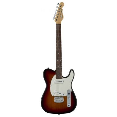 G&L FD ASAT Classic 3-Tone Sunburst CR электрогитара с чехлом, цвет 3-х цветный санберст