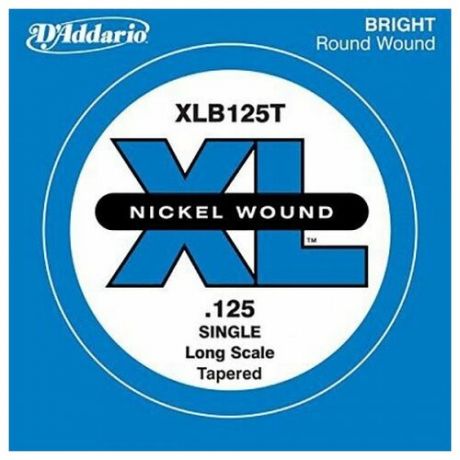 XLB125T Nickel Wound Tapered Отдельная струна для бас-гитары, никелированная, .125, D