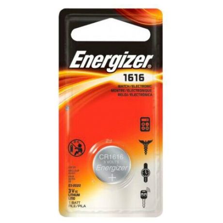 Батарейка CR1616 - Energizer Lithium 3V (1 штука) E300843901 / 21427