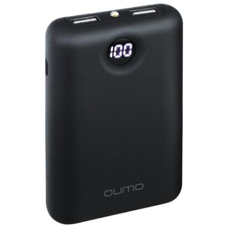 Внешний аккумулятор Qumo Power Bank PowerAid 6600 V2 6600mAh Black 24263