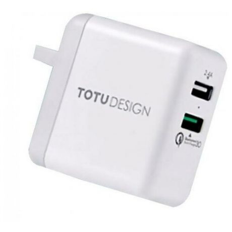 Сетевое зарядное устройство Totu Design Adapter Super Series (AC25) QC3.0, 2 х USB