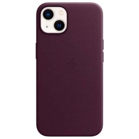Кожаный чехол Apple MagSafe для iPhone 13 цвета «темная вишня»