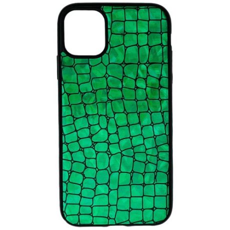 Чехол силиконовый Fantastic Skin блестящая для Apple iPhone 11 зеленый