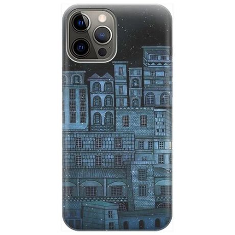 RE:PA Чехол - накладка ArtColor для Apple iPhone 12 Pro Max с принтом "Ночь над городом"