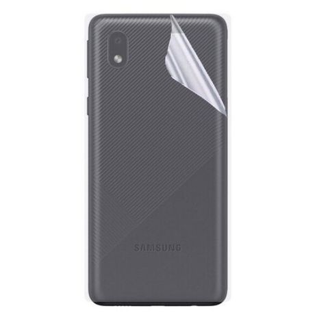 Гидрогелевая защитная пленка на заднюю крышку для Samsung Galaxy A01s / Противоударная бронированя пленка для Самсунг Галакси A01с с эффектом самовосстановления