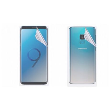 Гидрогелевая защитная пленка на экран и заднюю крышку для Samsung Galaxy S9 / Противоударная бронированя пленка для Самсунг Галакси С9 с эффектом самовосстановления