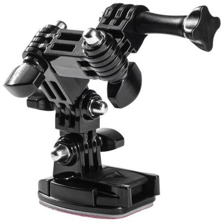 Крепёжный кронштейн на мотошлем для экшен камеры и видеорегистратора, цвет черный, BroBobber BR-KRN-04